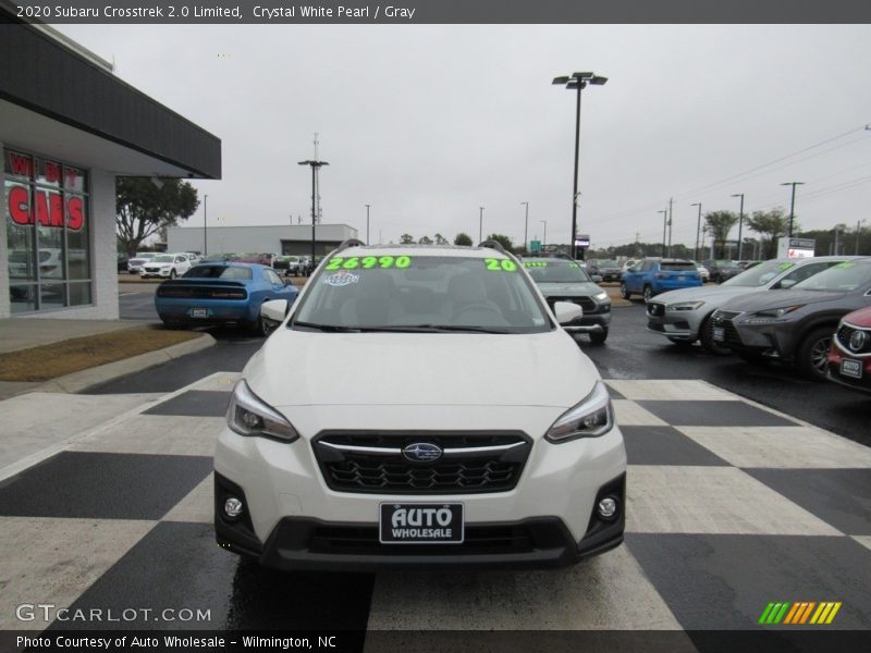 Crystal White Pearl / Gray 2020 Subaru Crosstrek 2.0 Limited
