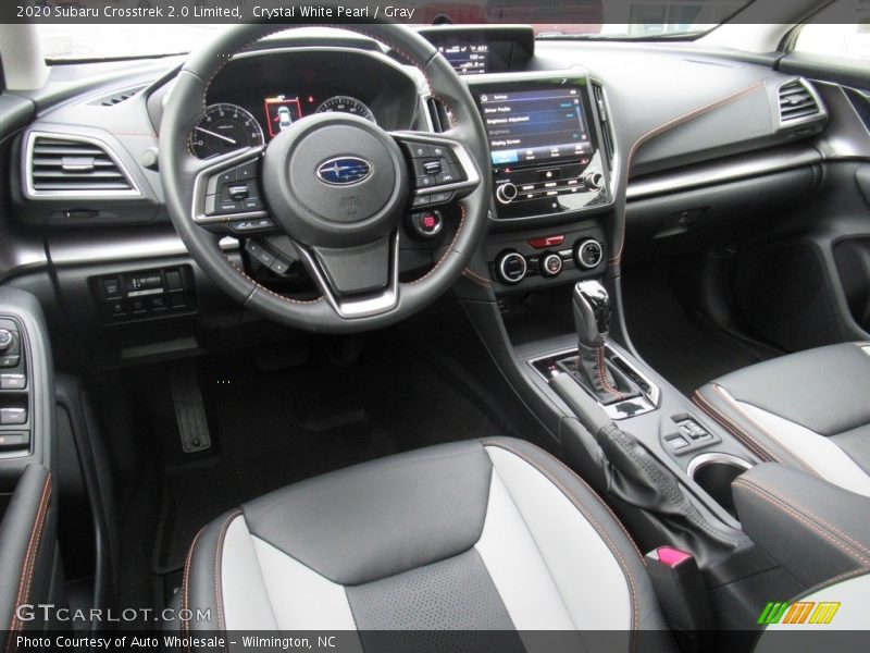 Crystal White Pearl / Gray 2020 Subaru Crosstrek 2.0 Limited