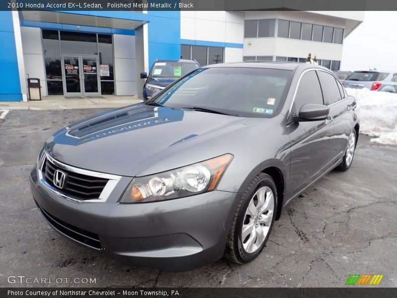 Polished Metal Metallic / Black 2010 Honda Accord EX-L Sedan