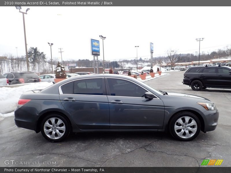 Polished Metal Metallic / Black 2010 Honda Accord EX-L Sedan