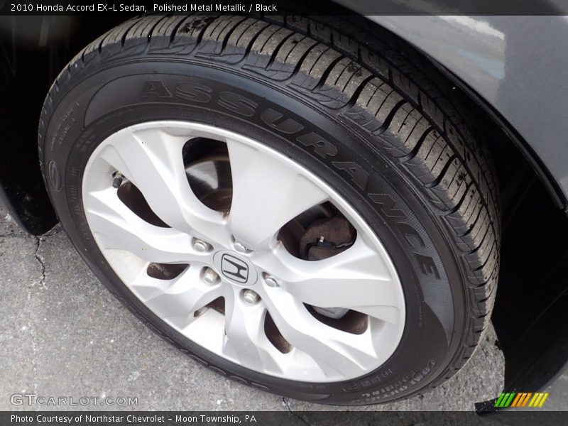 Polished Metal Metallic / Black 2010 Honda Accord EX-L Sedan
