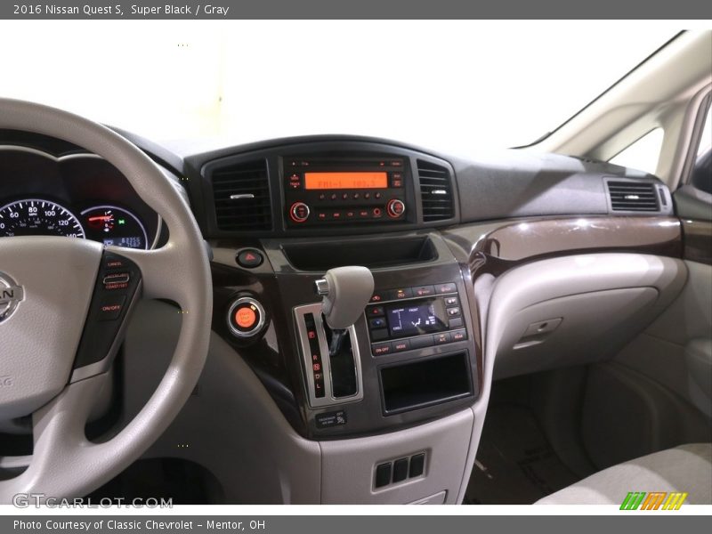 Super Black / Gray 2016 Nissan Quest S