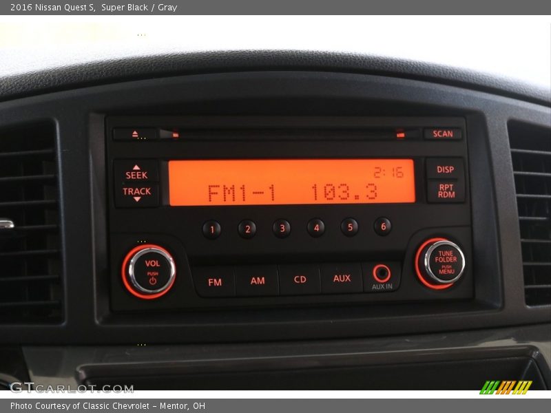 Super Black / Gray 2016 Nissan Quest S