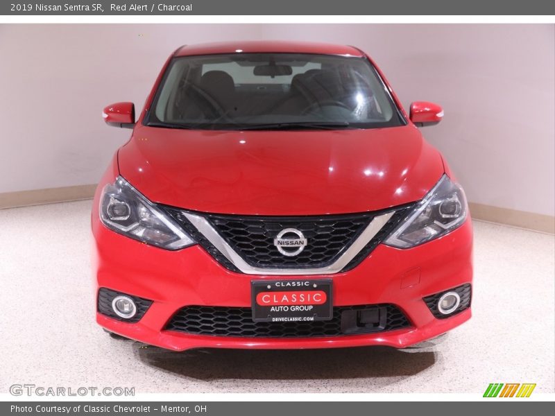 Red Alert / Charcoal 2019 Nissan Sentra SR