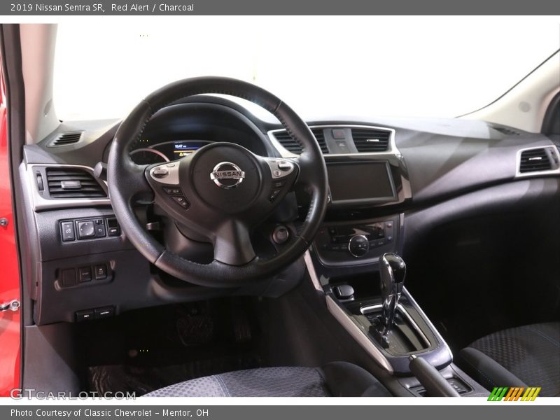 Red Alert / Charcoal 2019 Nissan Sentra SR