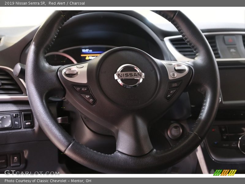 Red Alert / Charcoal 2019 Nissan Sentra SR
