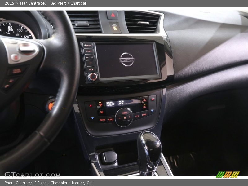 Red Alert / Charcoal 2019 Nissan Sentra SR