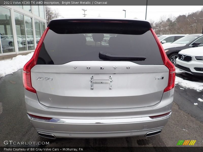 Bright Silver Metallic / Charcoal 2021 Volvo XC90 T6 AWD Inscription