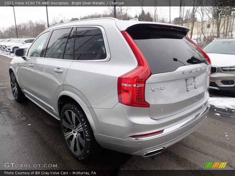 Bright Silver Metallic / Charcoal 2021 Volvo XC90 T6 AWD Inscription