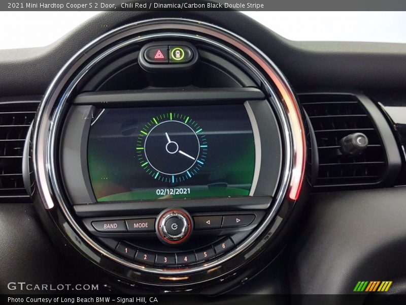 Chili Red / Dinamica/Carbon Black Double Stripe 2021 Mini Hardtop Cooper S 2 Door