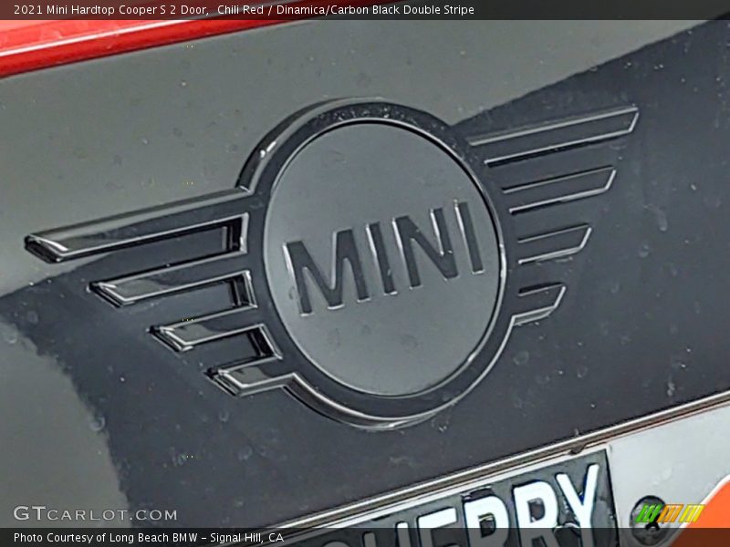 Chili Red / Dinamica/Carbon Black Double Stripe 2021 Mini Hardtop Cooper S 2 Door