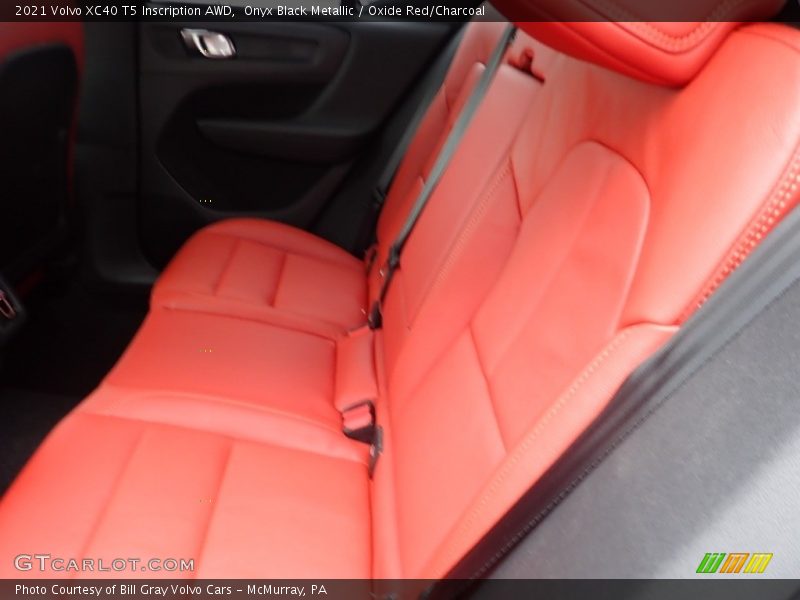 Onyx Black Metallic / Oxide Red/Charcoal 2021 Volvo XC40 T5 Inscription AWD