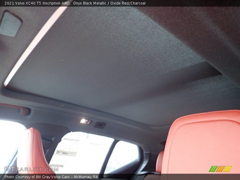 Onyx Black Metallic / Oxide Red/Charcoal 2021 Volvo XC40 T5 Inscription AWD