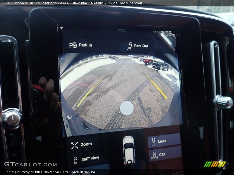 Onyx Black Metallic / Oxide Red/Charcoal 2021 Volvo XC40 T5 Inscription AWD