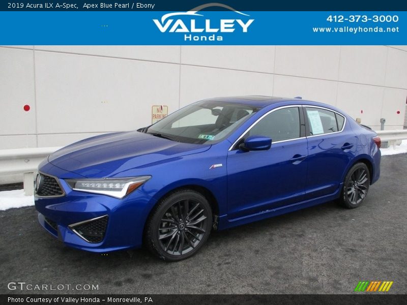 Apex Blue Pearl / Ebony 2019 Acura ILX A-Spec