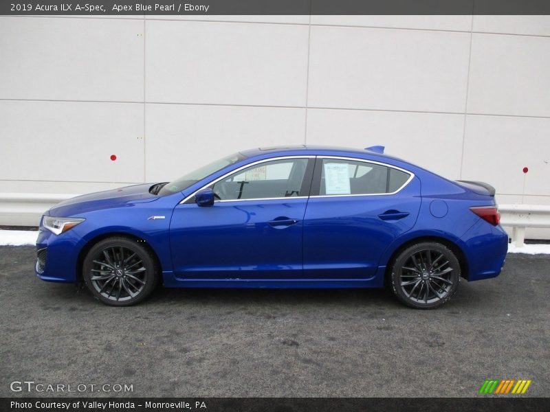 Apex Blue Pearl / Ebony 2019 Acura ILX A-Spec
