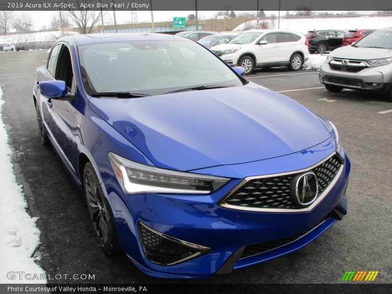 Apex Blue Pearl / Ebony 2019 Acura ILX A-Spec