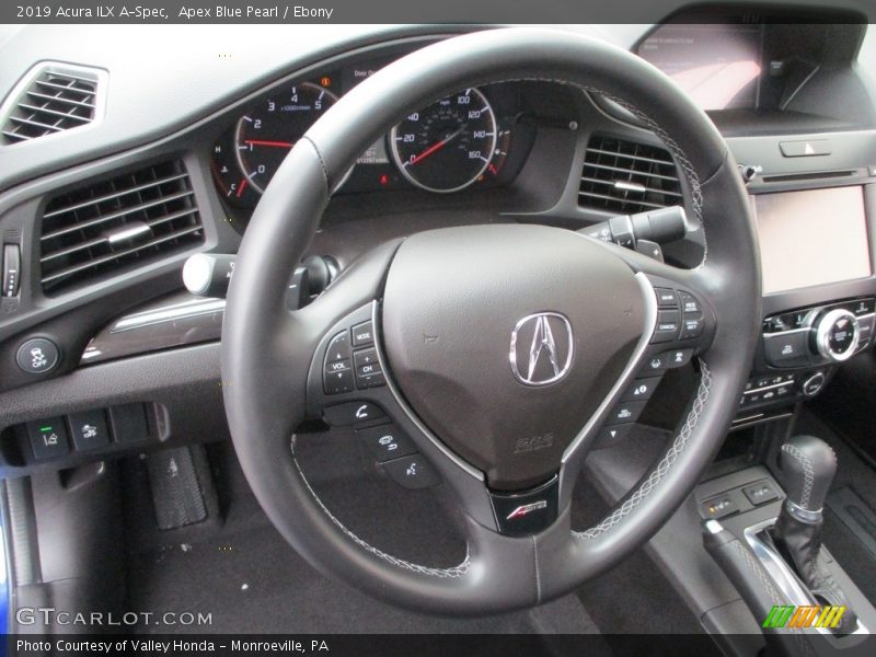 Apex Blue Pearl / Ebony 2019 Acura ILX A-Spec