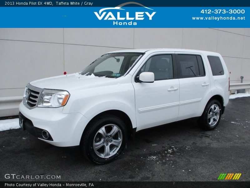 Taffeta White / Gray 2013 Honda Pilot EX 4WD