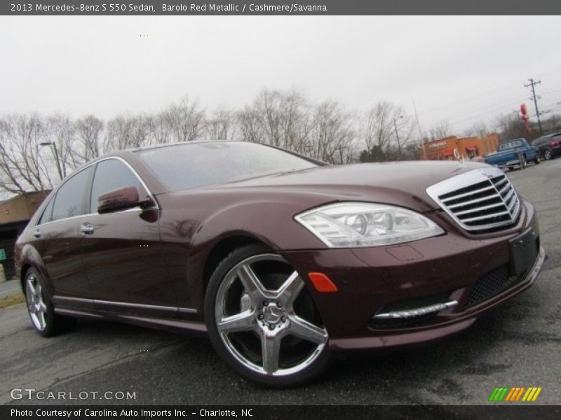Barolo Red Metallic / Cashmere/Savanna 2013 Mercedes-Benz S 550 Sedan