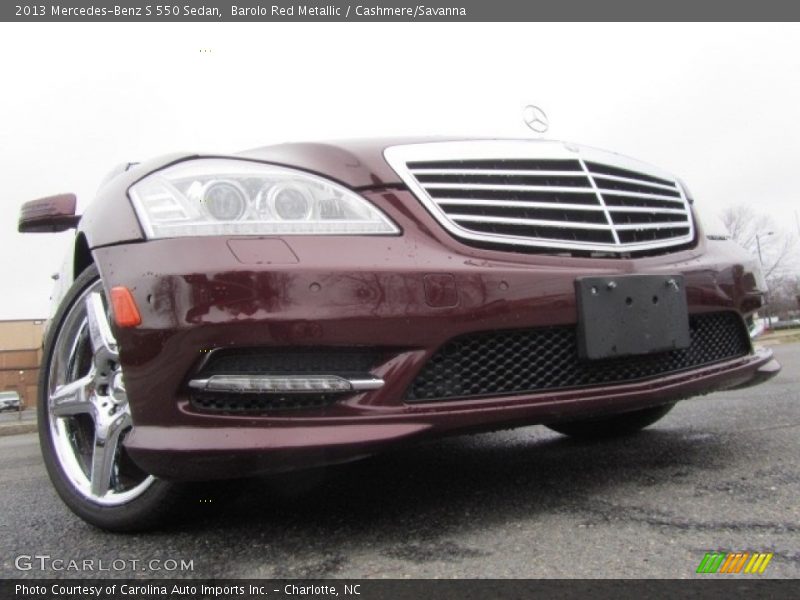 Barolo Red Metallic / Cashmere/Savanna 2013 Mercedes-Benz S 550 Sedan