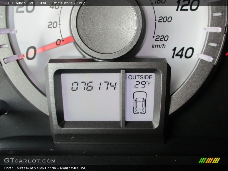Taffeta White / Gray 2013 Honda Pilot EX 4WD
