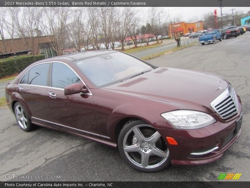 Barolo Red Metallic / Cashmere/Savanna 2013 Mercedes-Benz S 550 Sedan