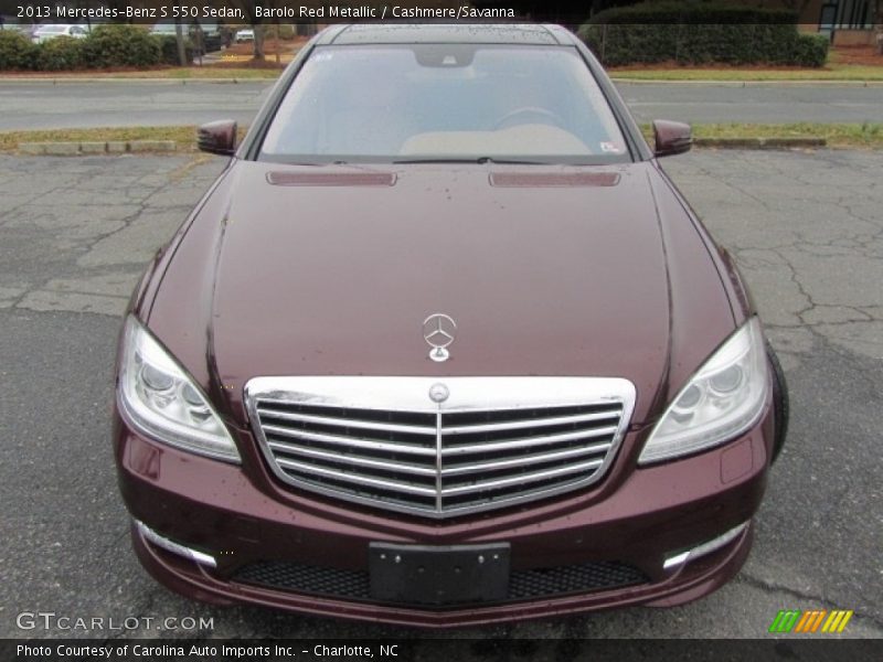 Barolo Red Metallic / Cashmere/Savanna 2013 Mercedes-Benz S 550 Sedan