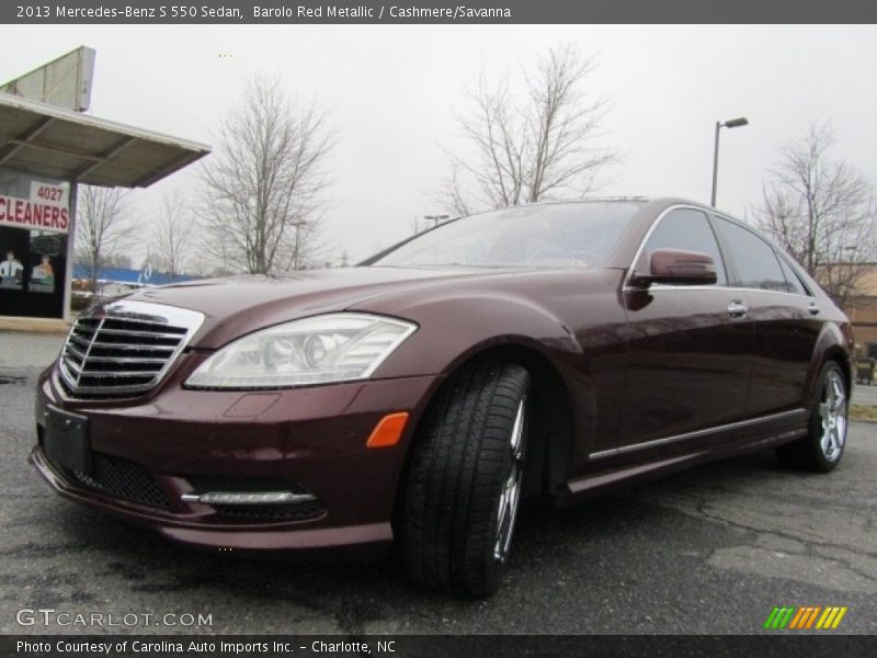 Barolo Red Metallic / Cashmere/Savanna 2013 Mercedes-Benz S 550 Sedan