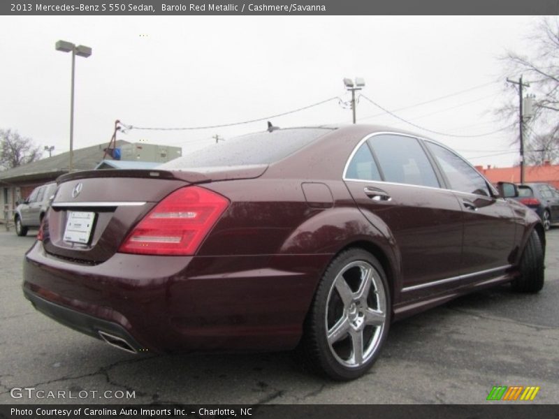 Barolo Red Metallic / Cashmere/Savanna 2013 Mercedes-Benz S 550 Sedan