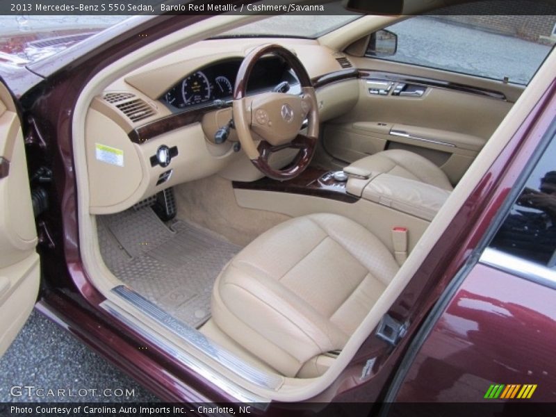 Barolo Red Metallic / Cashmere/Savanna 2013 Mercedes-Benz S 550 Sedan
