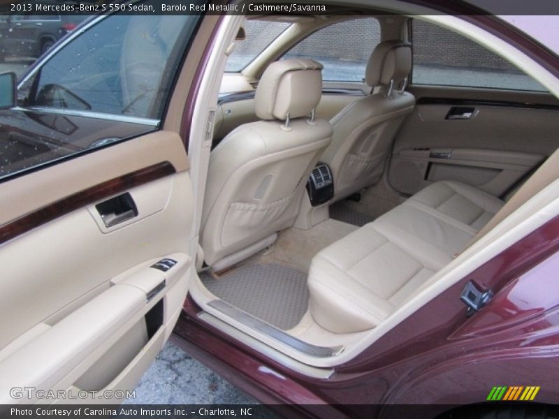 Barolo Red Metallic / Cashmere/Savanna 2013 Mercedes-Benz S 550 Sedan