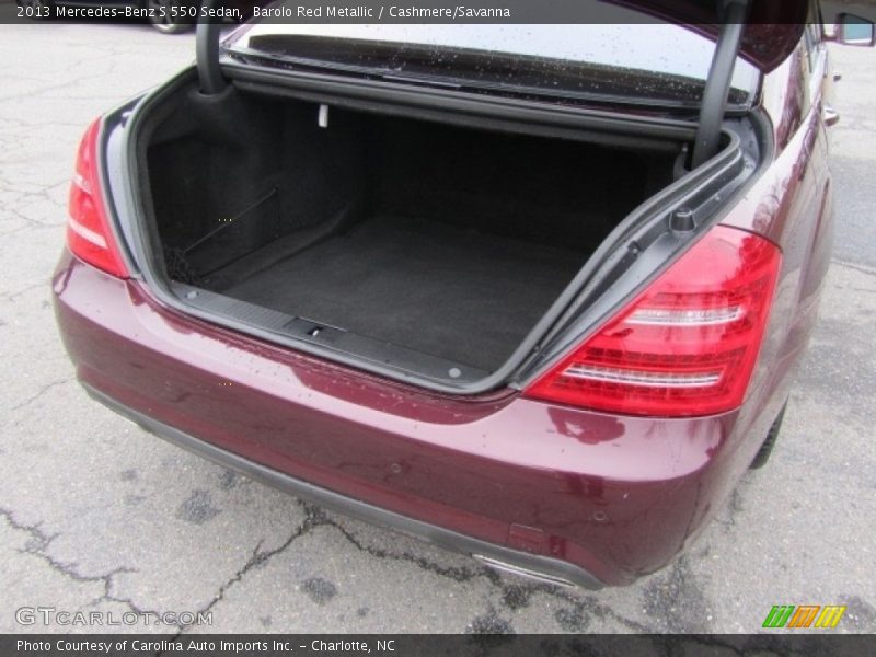 Barolo Red Metallic / Cashmere/Savanna 2013 Mercedes-Benz S 550 Sedan