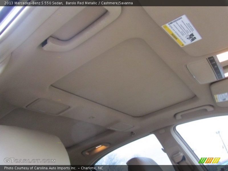 Barolo Red Metallic / Cashmere/Savanna 2013 Mercedes-Benz S 550 Sedan