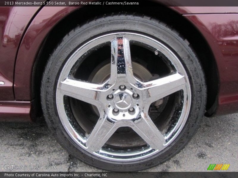Barolo Red Metallic / Cashmere/Savanna 2013 Mercedes-Benz S 550 Sedan