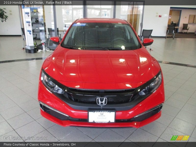 Rallye Red / Black 2019 Honda Civic LX Sedan