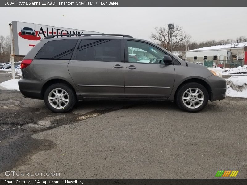 Phantom Gray Pearl / Fawn Beige 2004 Toyota Sienna LE AWD