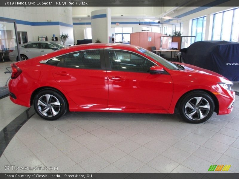 Rallye Red / Black 2019 Honda Civic LX Sedan