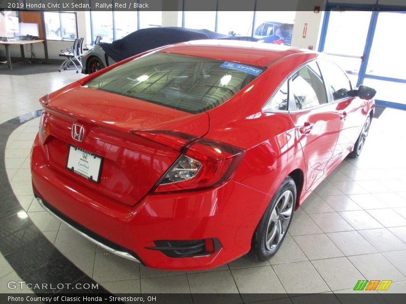 Rallye Red / Black 2019 Honda Civic LX Sedan