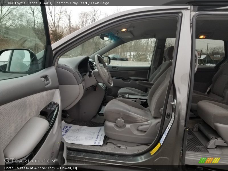 Phantom Gray Pearl / Fawn Beige 2004 Toyota Sienna LE AWD