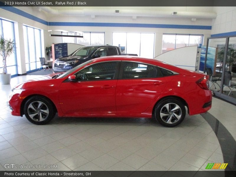 Rallye Red / Black 2019 Honda Civic LX Sedan