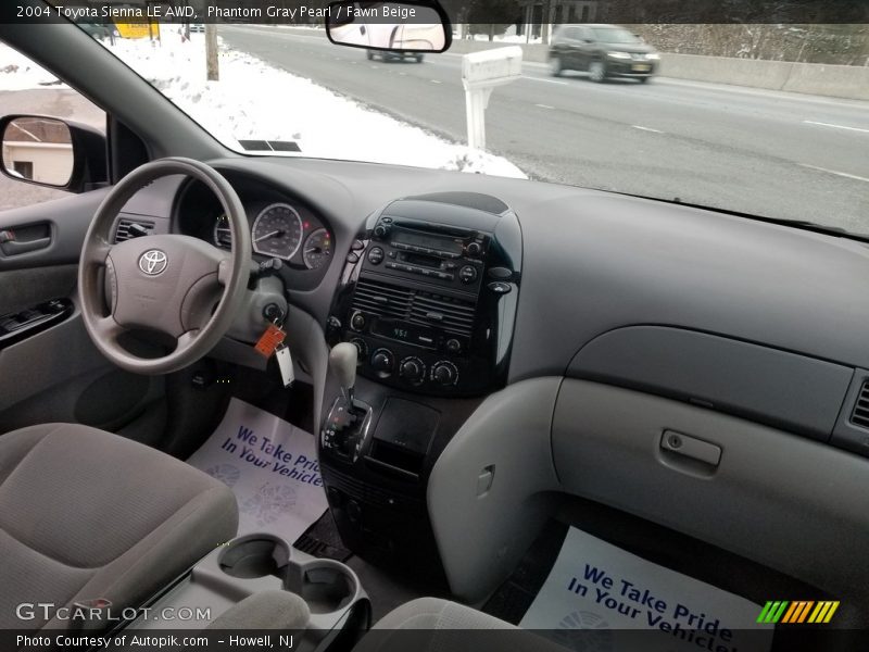 Phantom Gray Pearl / Fawn Beige 2004 Toyota Sienna LE AWD