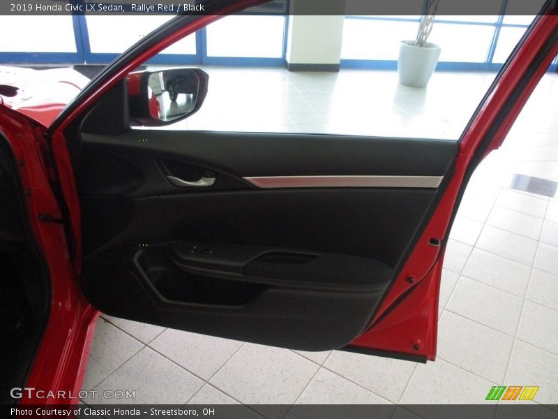 Rallye Red / Black 2019 Honda Civic LX Sedan