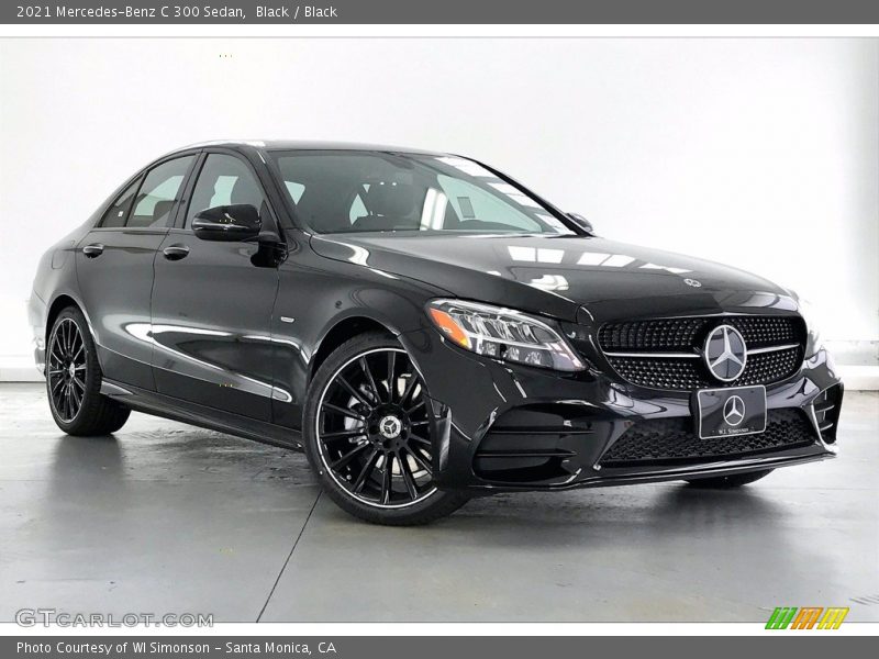 Black / Black 2021 Mercedes-Benz C 300 Sedan