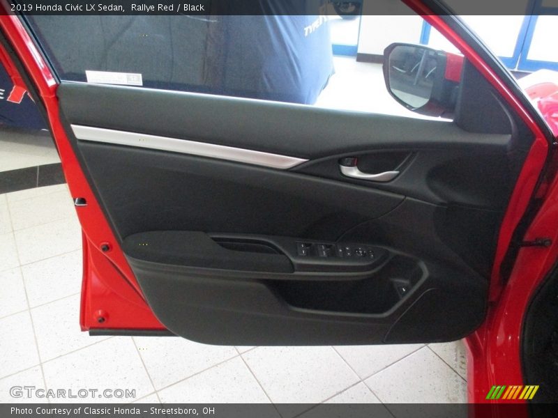 Rallye Red / Black 2019 Honda Civic LX Sedan