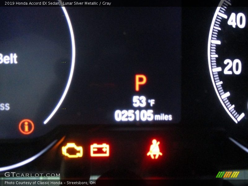 Lunar Silver Metallic / Gray 2019 Honda Accord EX Sedan