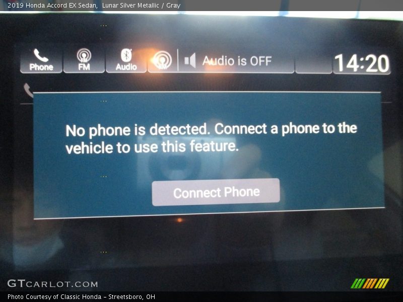 Lunar Silver Metallic / Gray 2019 Honda Accord EX Sedan