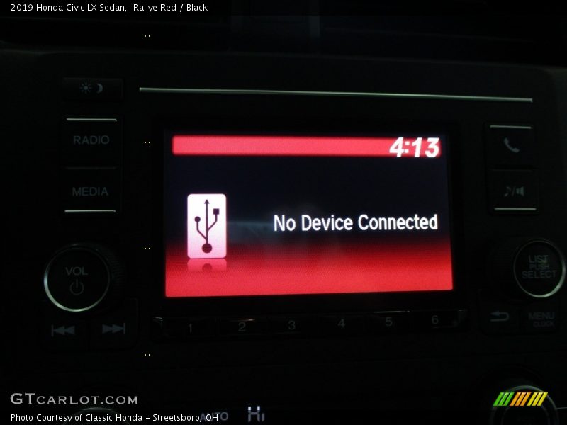 Rallye Red / Black 2019 Honda Civic LX Sedan