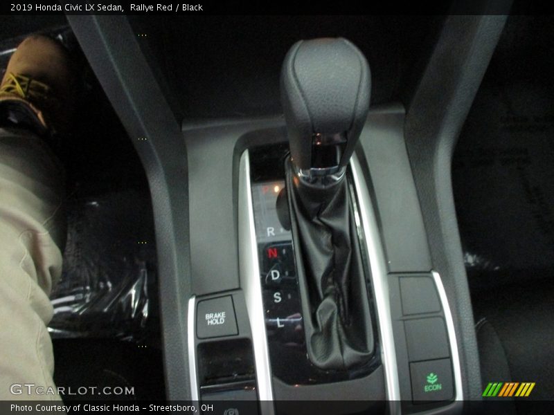 Rallye Red / Black 2019 Honda Civic LX Sedan