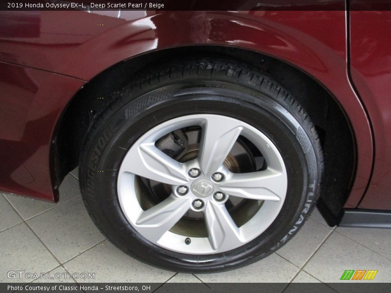 Deep Scarlet Pearl / Beige 2019 Honda Odyssey EX-L